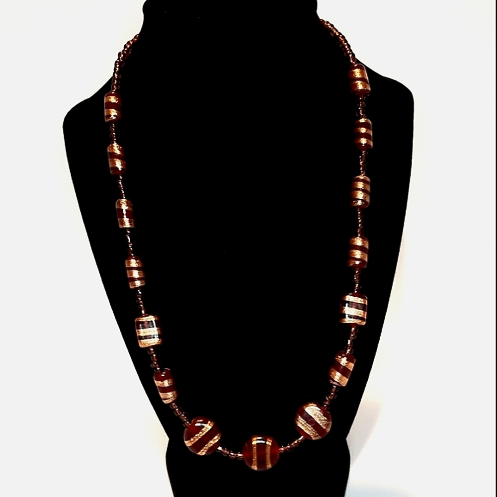 Vintage Glass Bead Necklace